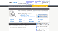 Desktop Screenshot of 100cv.com