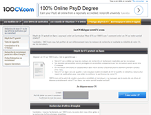 Tablet Screenshot of cv.100cv.com